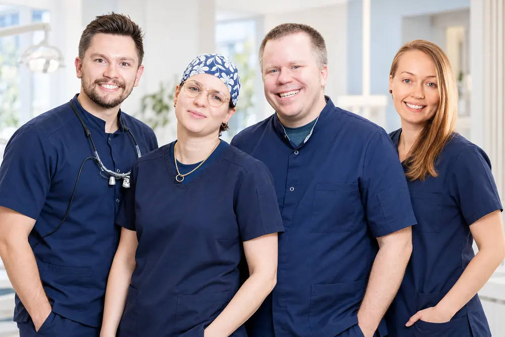 Max Kreuder, Dr. Marisa Dietz, Dr. Lucas Dietz und Annika Kern